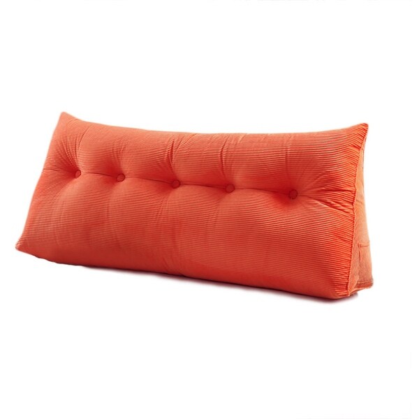 WOWMAX Backrest Bed Wedge Reading Pillow Daybed Headboard Orange On Sale Bed Bath Beyond 28621739