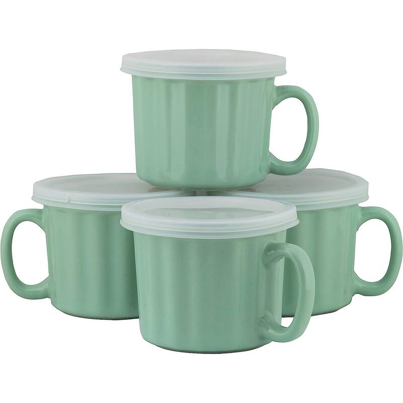 10 Strawberry Street 16oz Set of 4 Soup Mug with Lid