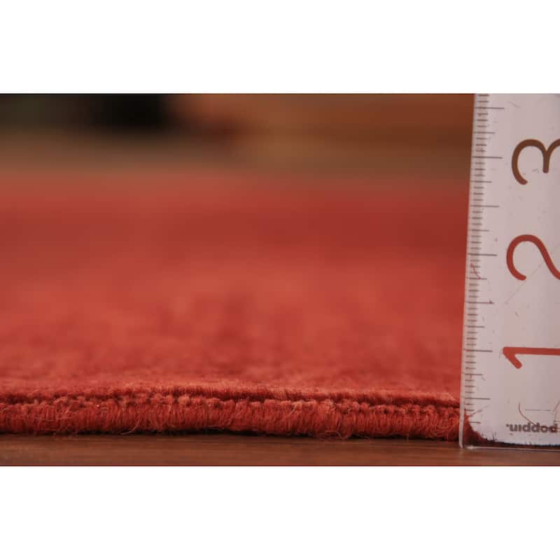 Gabbeh Modern Rug Hand-Knotted Bedroom Wool Carpet - 3'11" x 6'0"