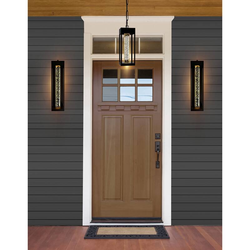 Rochester LED Integrated Black Outdoor Wall Light