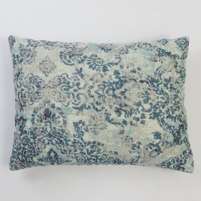 Cottage Home Lina Cotton Linen Peacock Pillow Sham