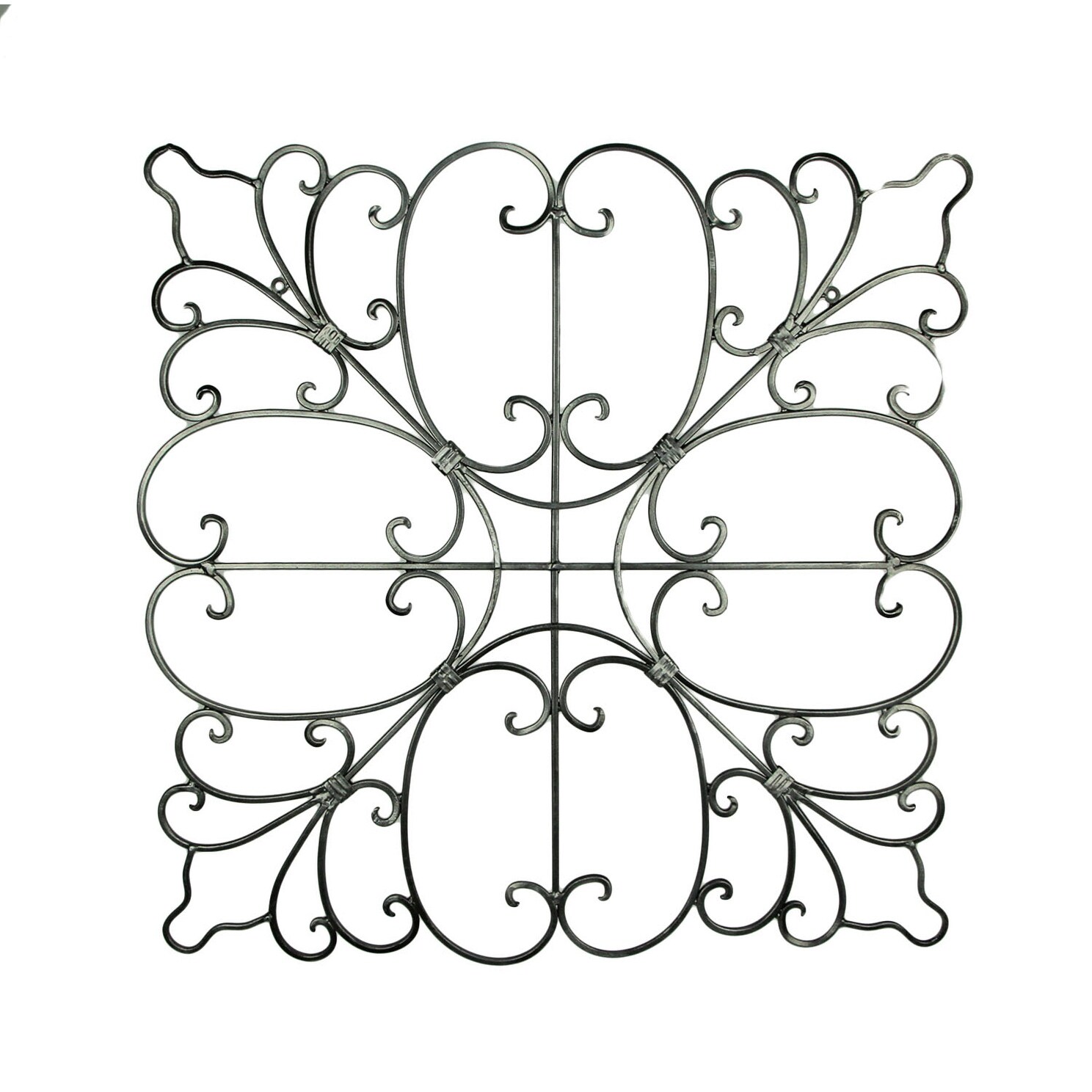 Silver Elegance Decorative Metal Scrollwork Wall Sculpture On Sale Overstock 28986989