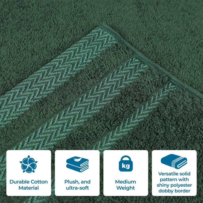 Superior Hays Cotton Absorbent Medium Weight Bath Towels, Set of 2