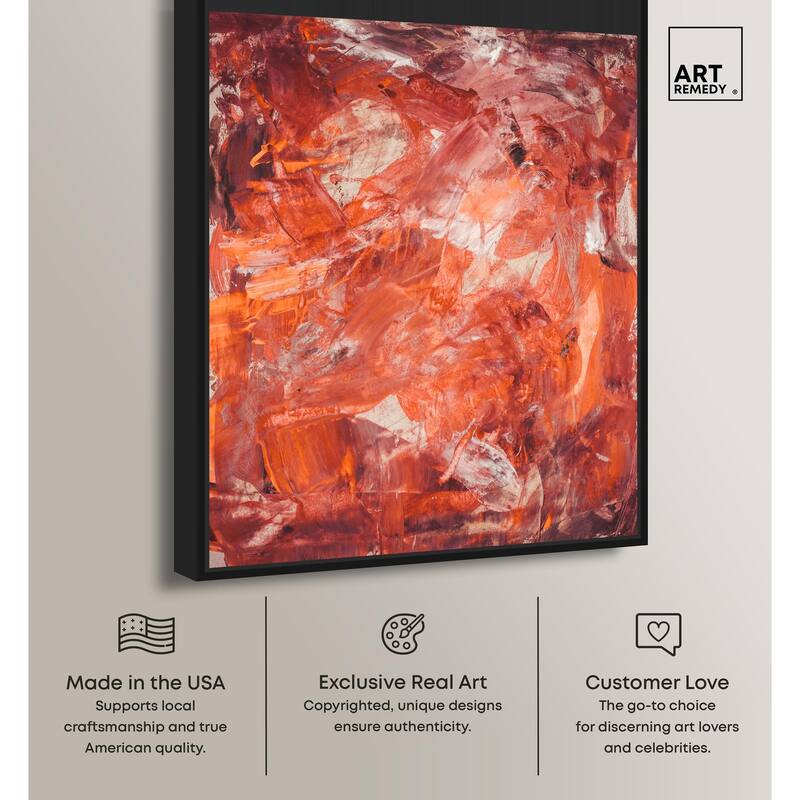 Shades of Red II Canvas by Art Remedy