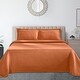 preview thumbnail 19 of 64, Superior Jacquard Matelasse Basket Cotton Bedspread Set Mandarin - Full