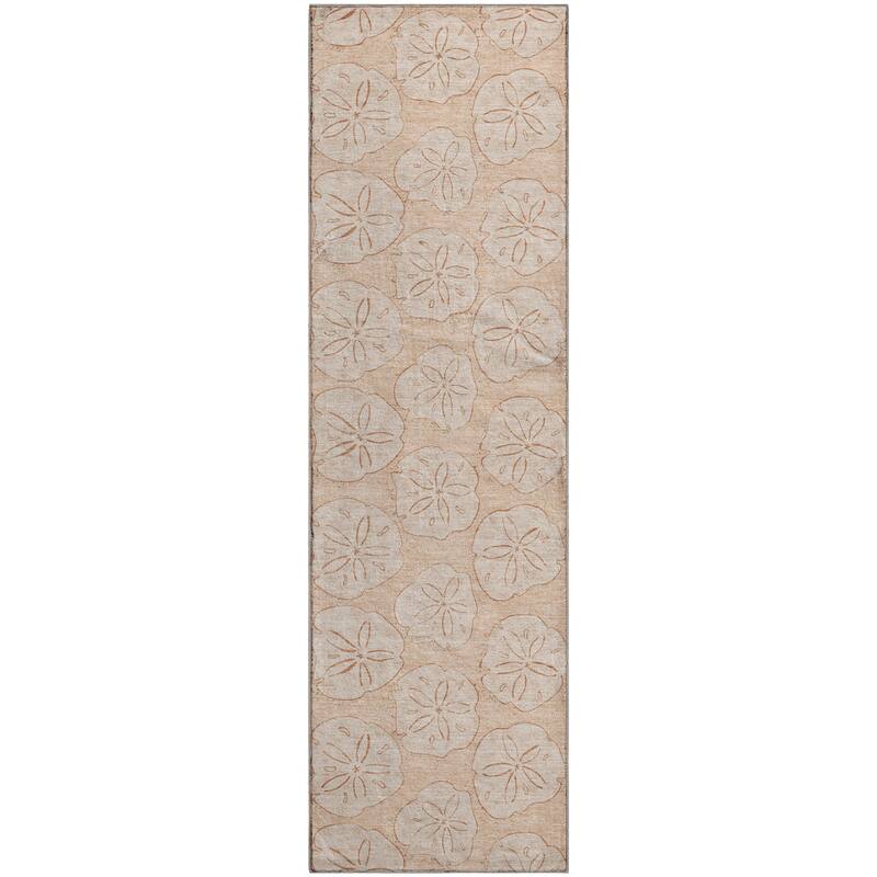 Premium Washable Super Soft Coastal Seashell Imprints Mayfield Rug