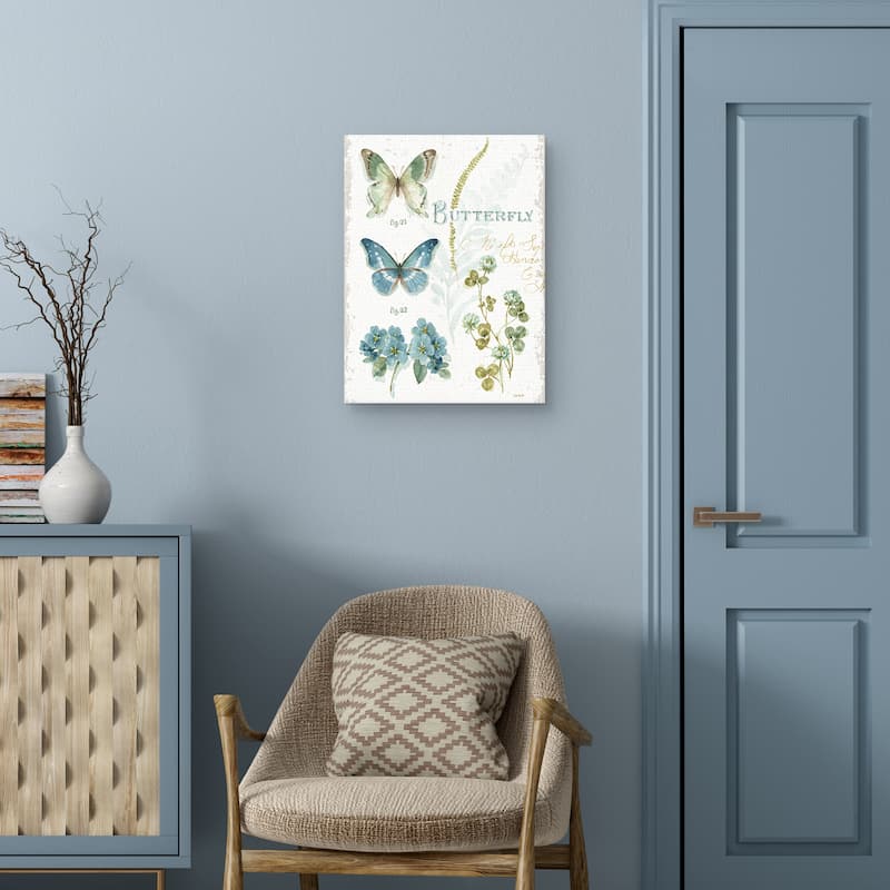 My Greenhouse Botanical Butterfly Canvas Art Print