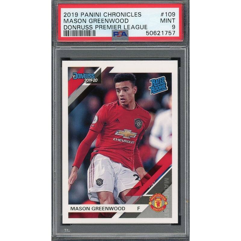 Mason Greenwood 2019 Panini Chronicles Rookie Card #109 PSA 9 - 8'6" x 11'6"