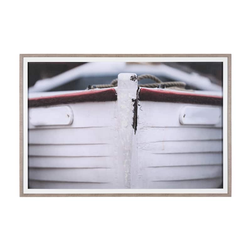 Waiting For The Tide Framed Art Print