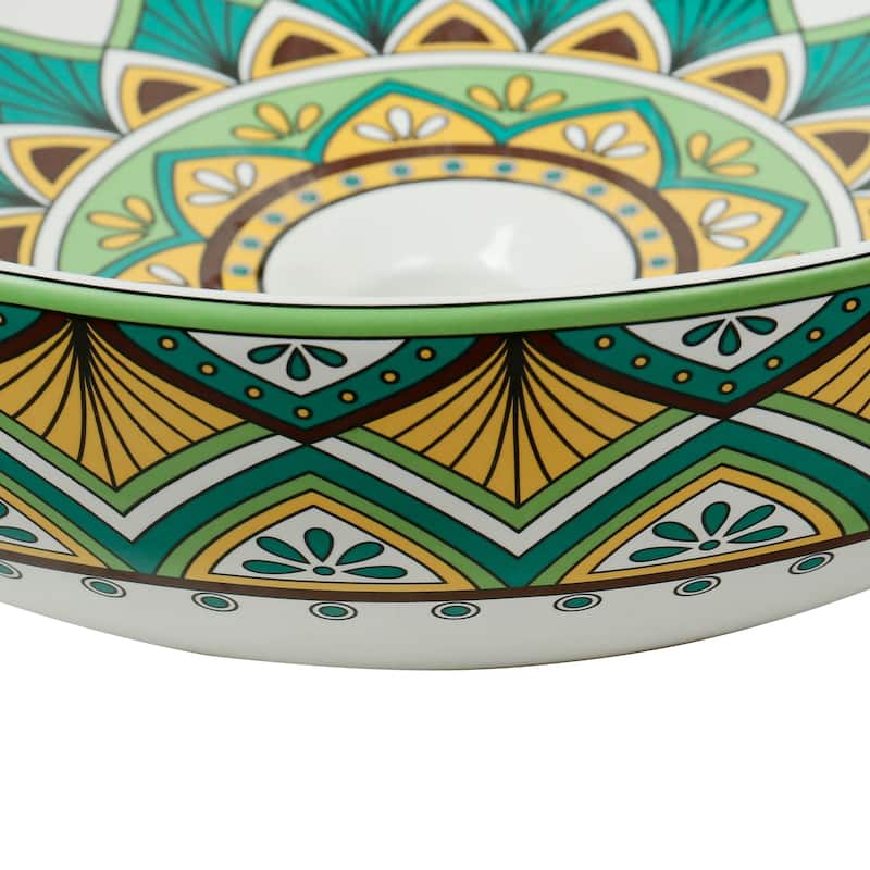 16" Round Artistic Ceramic Vessel Sink
