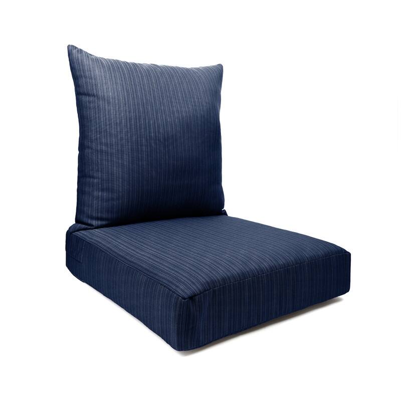 Sherry Kline Island Breeze Deep Seat Cushion 23"x24"x5" Seat & 25"x25" Back Cushion - Indigo