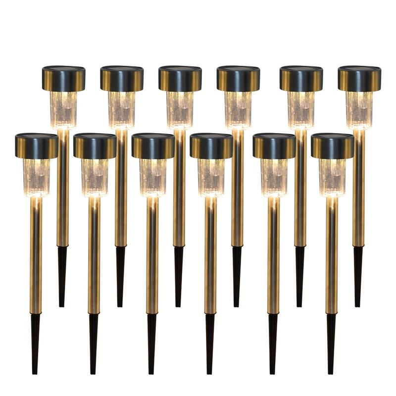 10pcs 5W High Brightness Solar Power LED Lawn Lamps with Lampshades