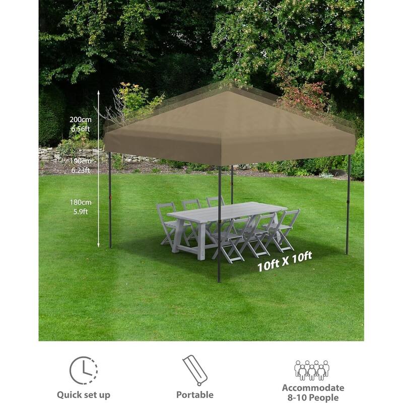 Folding Pop Up Canopy Tent, Height Adjustable