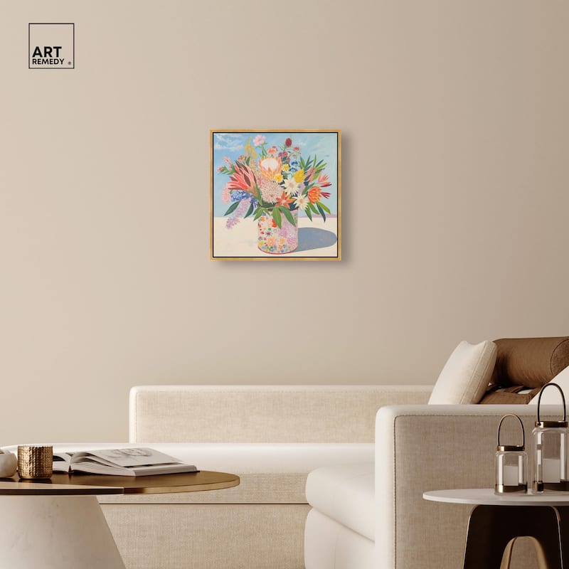 Floral Tin Canvas by Art Remedy