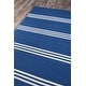 preview thumbnail 3 of 23, Momeni Veranda Hand Hooked Contemporary Striped Indoor Outdoor Rug