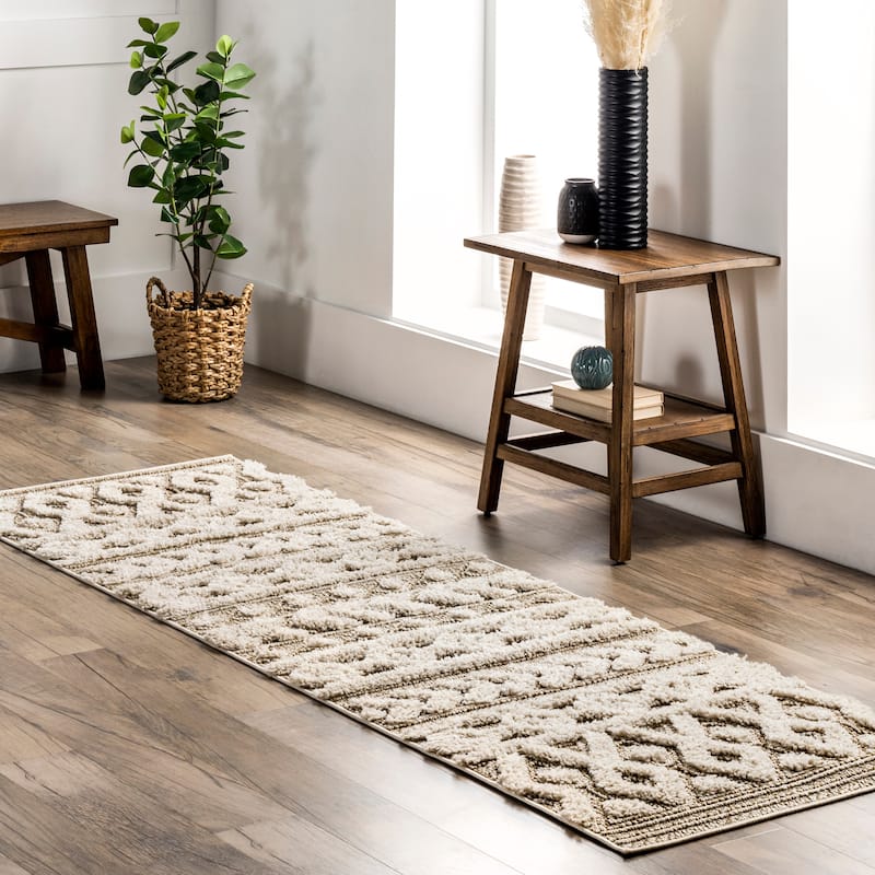Nuloom Rebecca High Low Textured Shaggy Area Rug