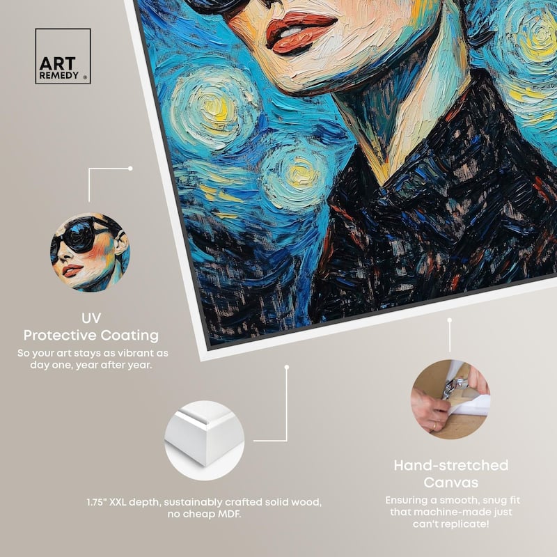 Starry Night Icon Canvas by Art Remedy
