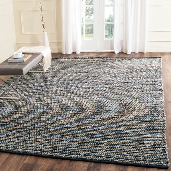 slide 2 of 16, SAFAVIEH Handmade Cape Cod Luberta Bohemian Jute Rug 10' x 14' - Blue - Rectangle