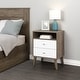 preview thumbnail 8 of 47, Milo Mid-century Modern 2-drawer Open-shelf Tall Nightstand
