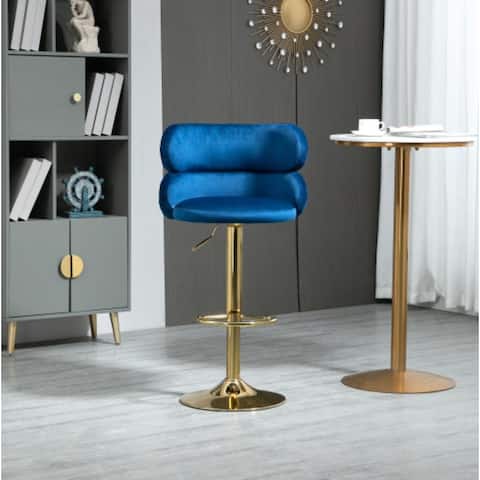 Bar Stools with Forster counter height dining chair in Navy Blue