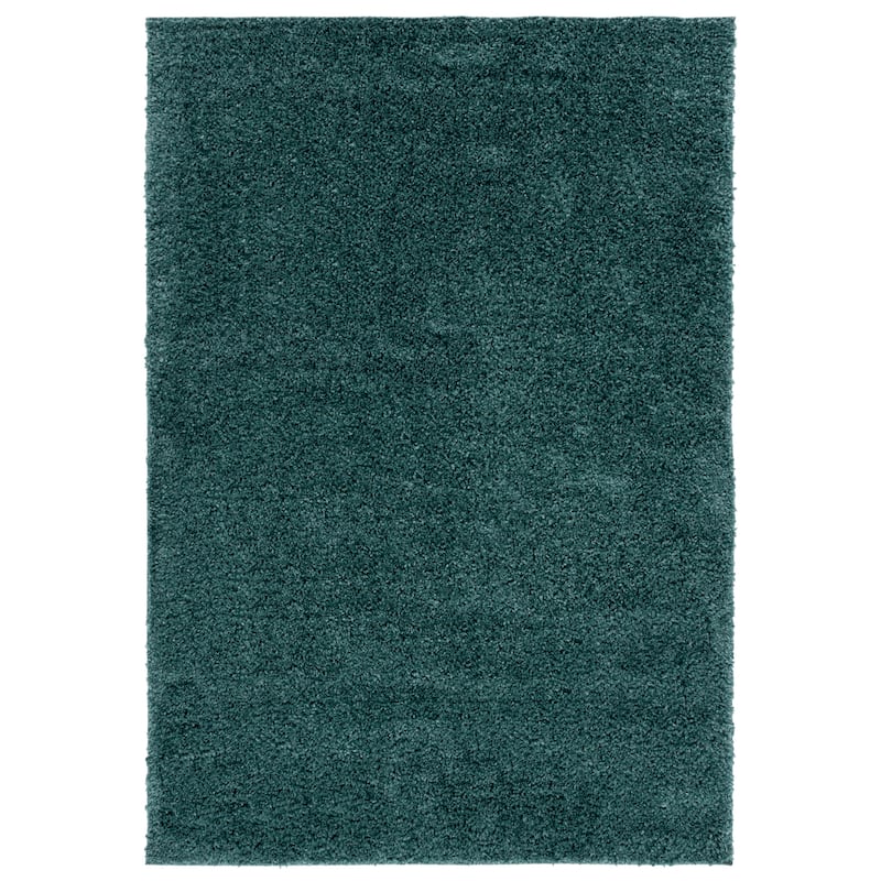 SAFAVIEH August Shag Solid 1.2-inch Thick Area Rug - 6' x 9' - Green - Rectangle