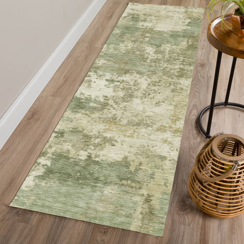 Machine Washable Indoor/ Outdoor Modern Jenna Chantille Rug