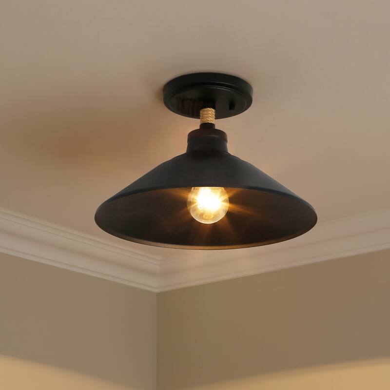 Journey 12" Wide 1-Light Semi-Flush