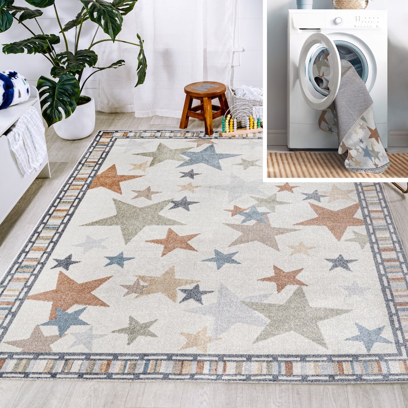JONATHAN Y Dila Geometric Striped Area Rug
