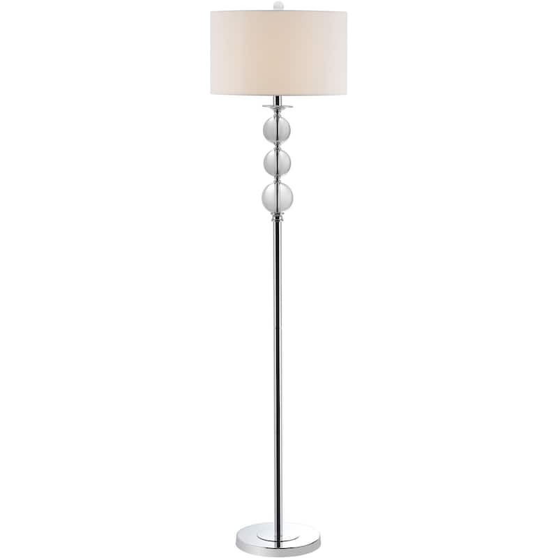 SAFAVIEH Lighting Dylbere 62-inch Glass Globe Floor Lamp - 15"x15"x61" - Clear - 15Wx15Dx61H