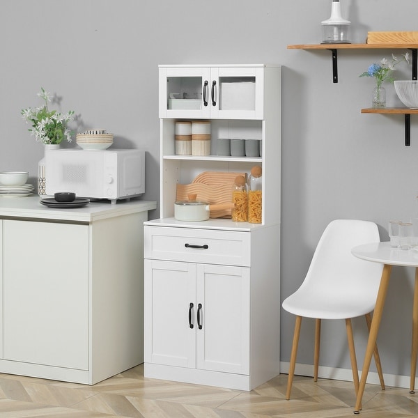 White cabinet store coffee bar