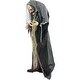 preview thumbnail 14 of 17, Haunted Hill Farm 5.3-Ft. Life-Size Talking Animatronic Witch with Red Eyes