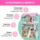 preview thumbnail 3 of 3, MySize Dollhouse - Large 3-Story Dollhouse with 7 Rooms