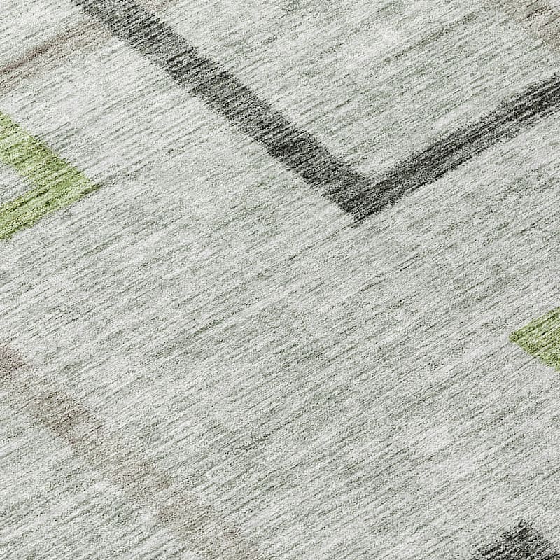 Machine Washable Indoor/ Outdoor Chantille Contemporary Geo Rug