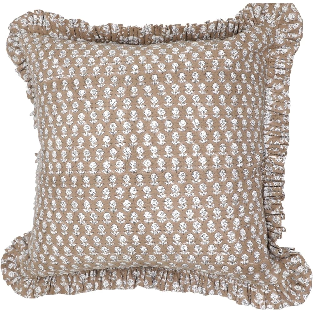 Fabdivine Cotton Farmhouse Block print pillow Cover