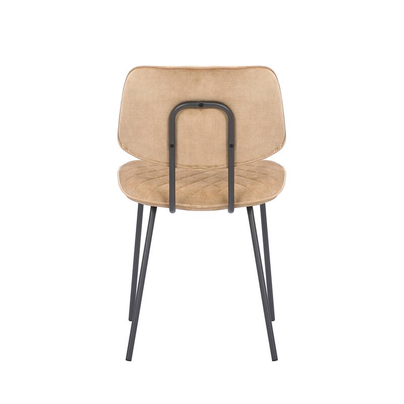 Porthos Home Taci Dining Chairs Set Of 2, Velvet Upholstery, Iron Legs