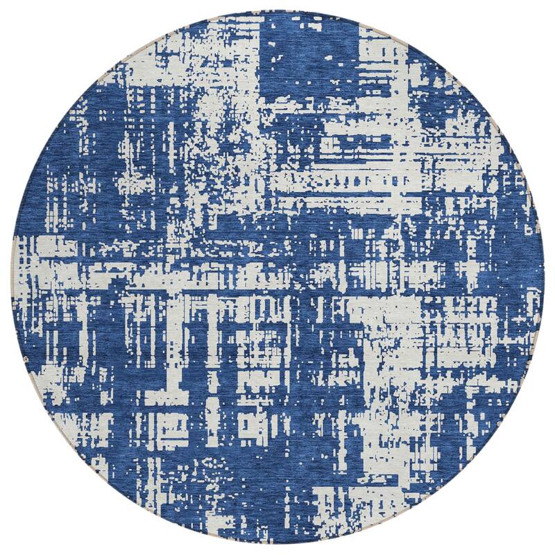 HomeRoots Abstract Transitional Rectangle Outdoor Rug