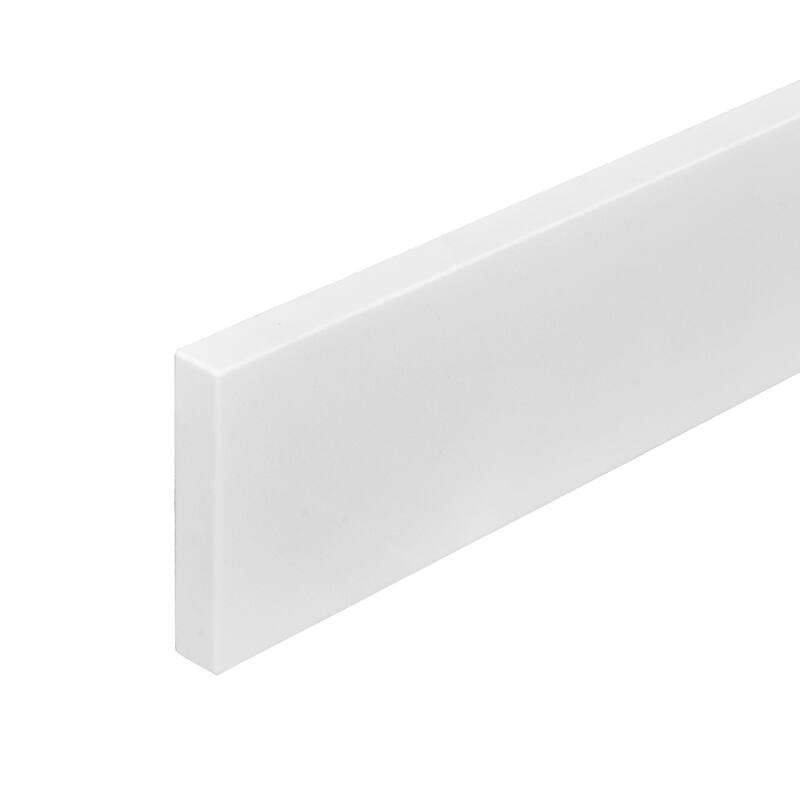 21in. Pure White Engineered Bath Vanity sidesplash - 21" x 4"