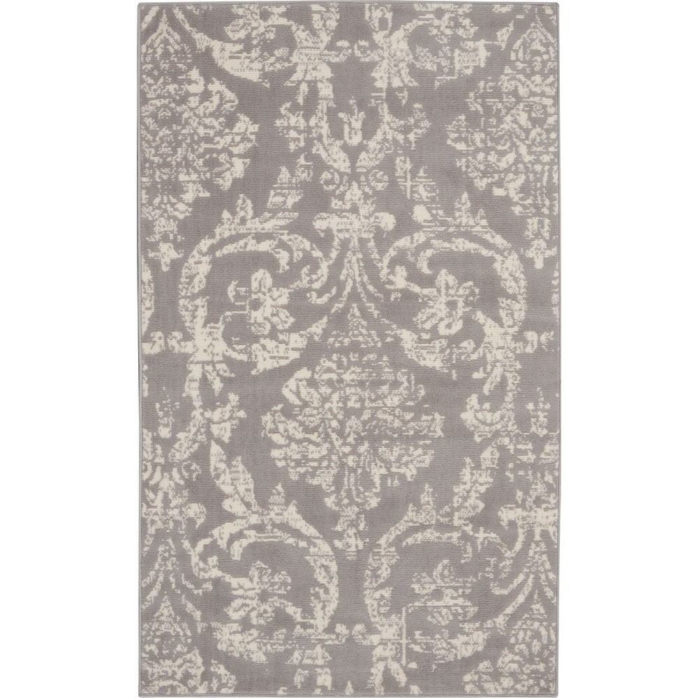 Nourison Jubilant Vintage Farmhouse Damask Area Rug