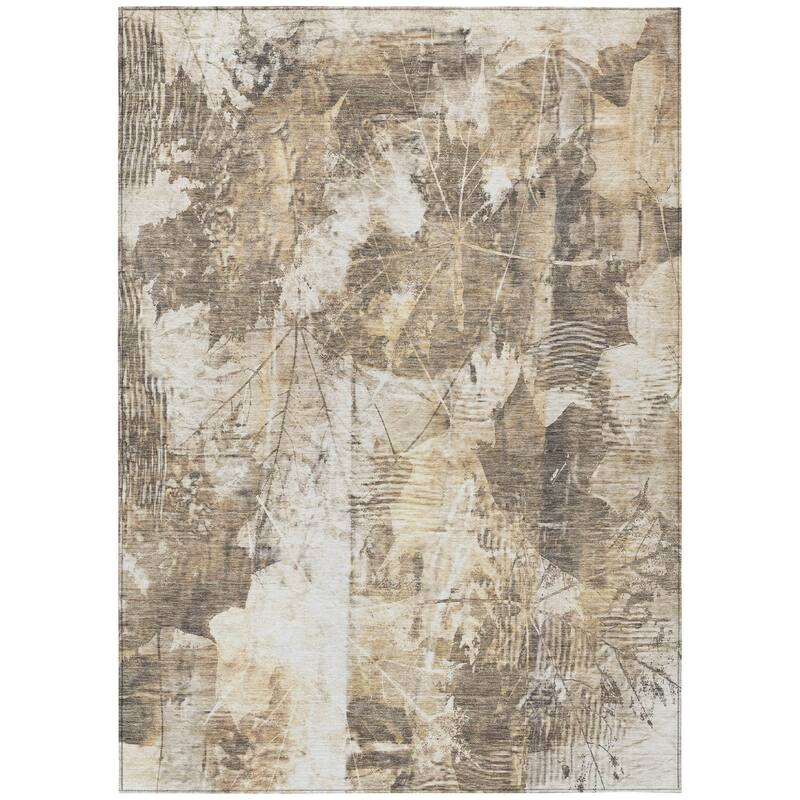 Tane Graceful Floral Weather Resistant Classic Meets Modern Outdoor Rug