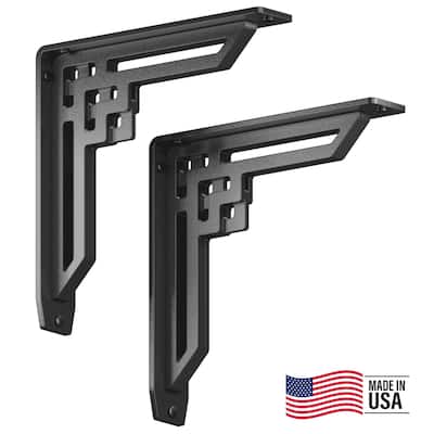 STARBY Rockville Heavy Duty Shelf Bracket Kit (Set of 2)