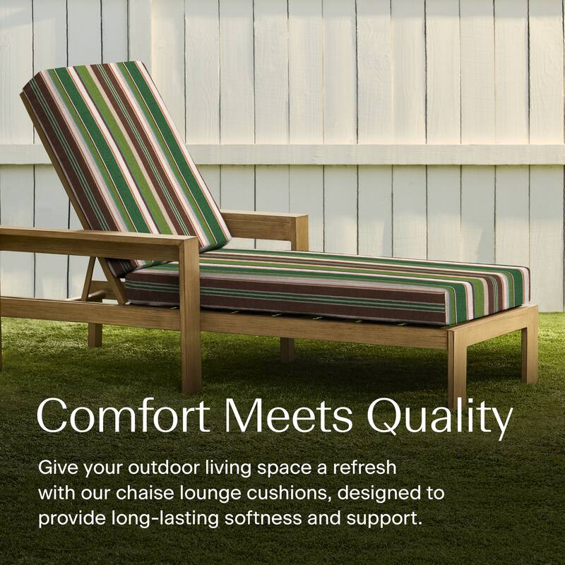 Textured Chaise Lounge Cushion - 22.5" wide x 70" long x 45" deep x 3.5" thick