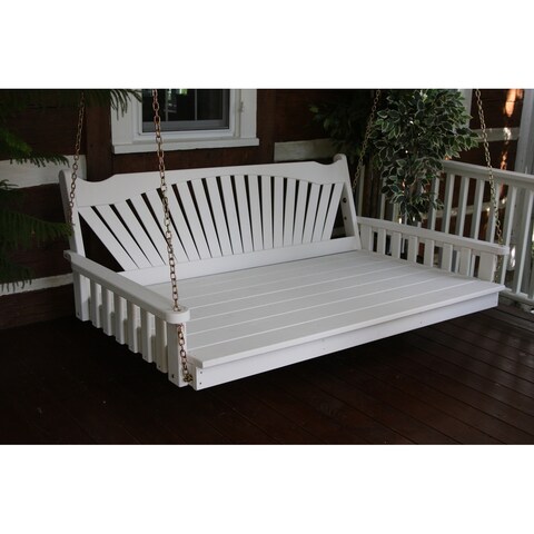 Pine 5' Fanback Swingbed