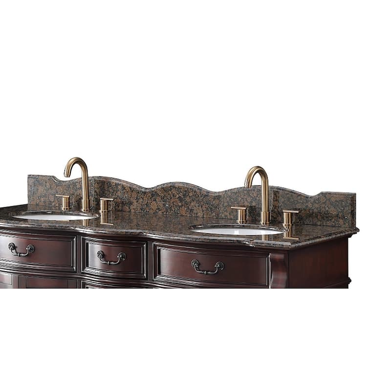 64" Timeless Classic style Hopkinton Double Sink Bathroom Vanity