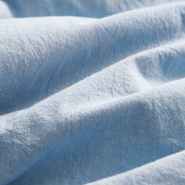 Swift Home Premium Cotton Prewashed Chambray Duvet Cover Set