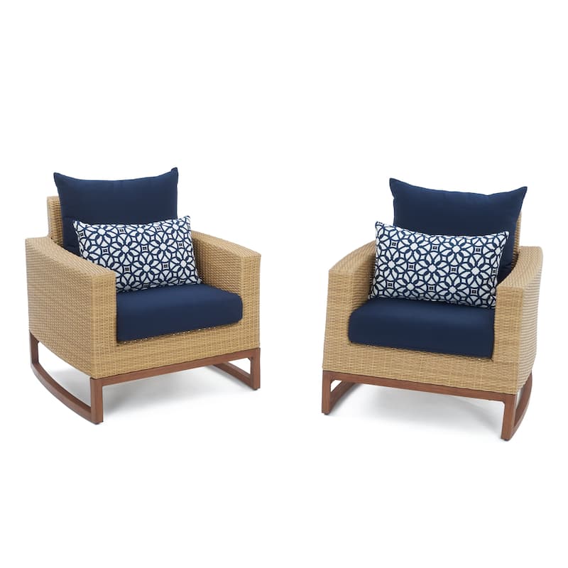 Milli 2 Piece Sunbrella Outdoor Patio Club Chairs
