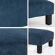 Adeco Ottoman Upholstered Fabric Footrest Pet Steps Dog Stair Stool,Footstool / Footrest - Geometric Art