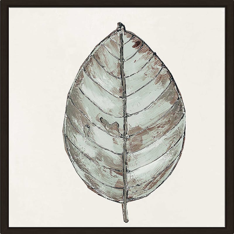 "Neutral New Leaf I" Print on Floating Canvas