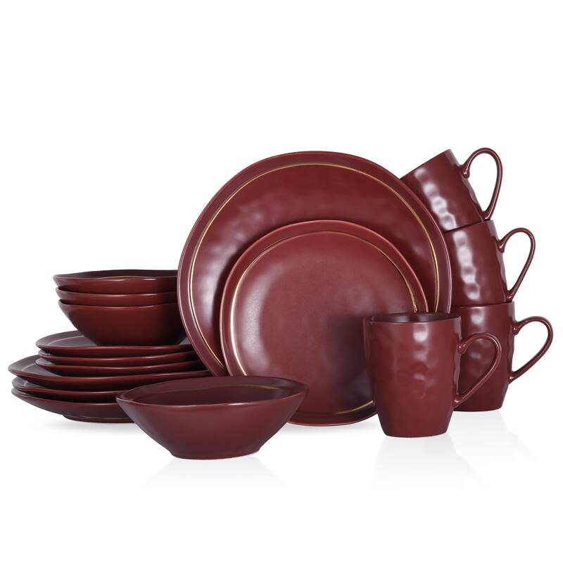 Stone Lain Clara Porcelain Dinnerware Set - 10.83 x 10.83