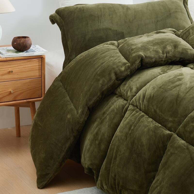 Thicker Than Thick® - Coma Inducer® Oversized Comforter Set - Down Alternative Ultra Plush Filling