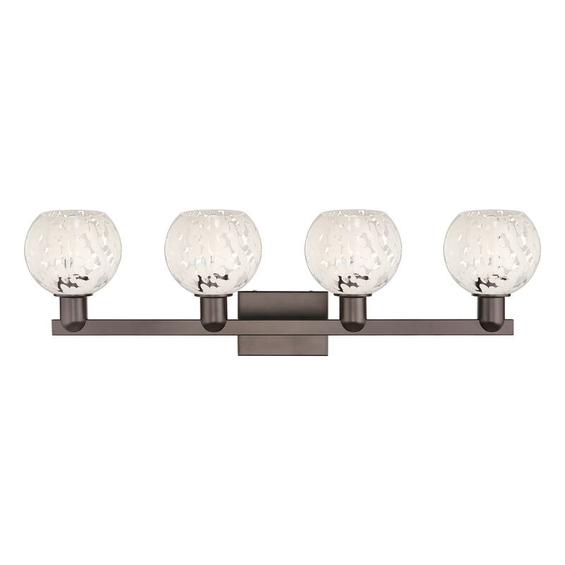 Innovations Lighting Endless Possibilities Arcadia - White Mouchette - 4 Light 33" Bath Vanity Light